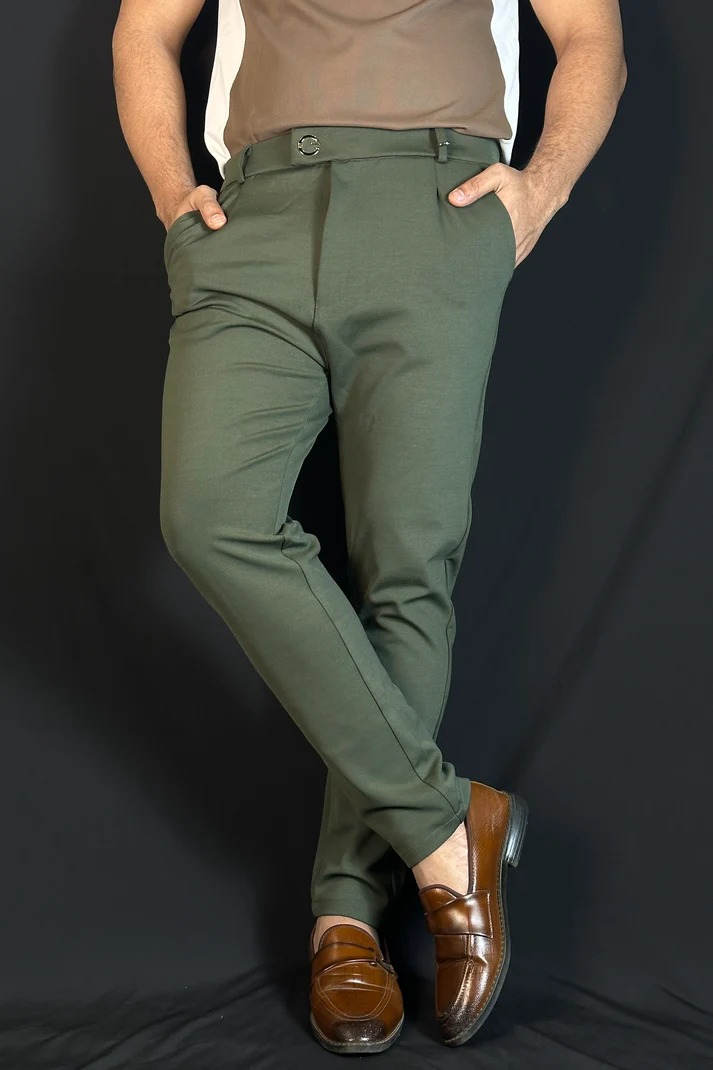 অলিভ কালার ফর্মাল প্যান্ট-G